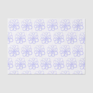 Papel De Seda Flor espontánea - azul en polvo