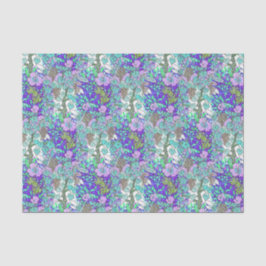 Papel De Seda Flor grapevina vintage estampado floral elegante