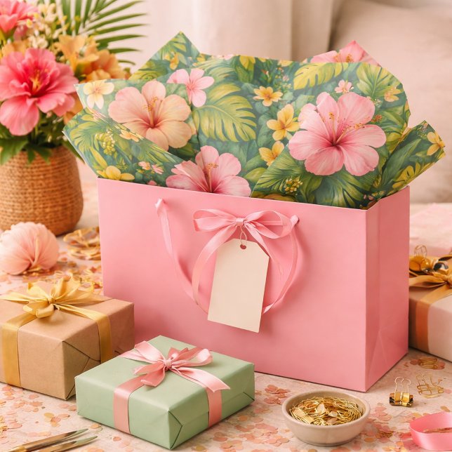 Papel De Seda Flor Hibiscus Floral Tropical  (Subido por el creador)