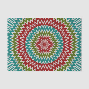 Papel De Seda Flor mandalaica hipnótica