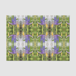 Papel De Seda Flor morada Iris al aire libre Jardín de la natura