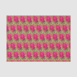 Papel De Seda Flor rosa de color elegante con flores rosadas