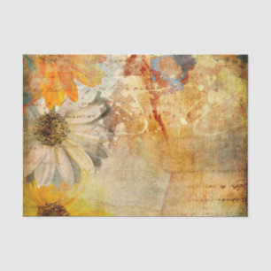 Papel De Seda Flor rústica Shabby Chic Tissue Paper