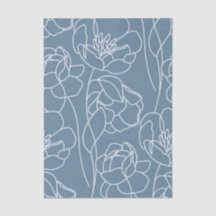 Flor silvestre azul moderna