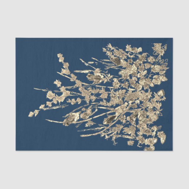 Papel De Seda Flor silvestre de desahucios (Anverso)