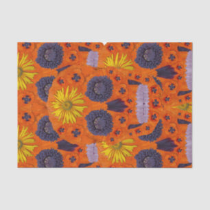 Papel De Seda Flor Skull 1