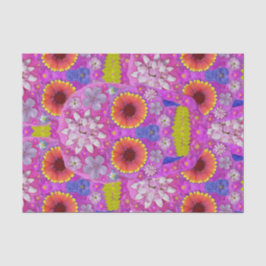 Papel De Seda Flor Skull 2