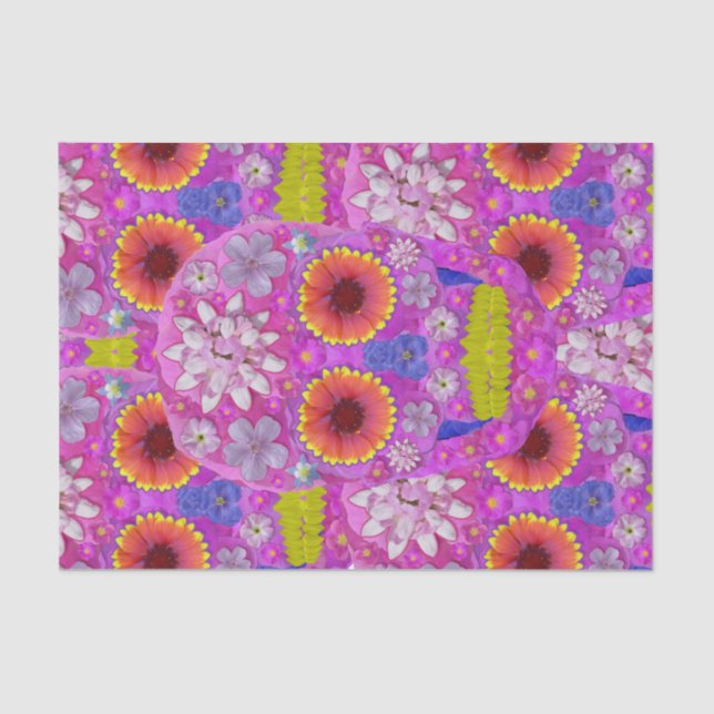 Papel De Seda Flor Skull 2 (Anverso)