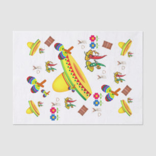 Papel de seda Flor Sombrero Hot Peppers