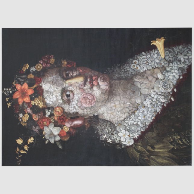 Papel De Seda Flora, Arcimboldo (Anverso)