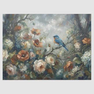 Papel De Seda  Flora Fauna Cambio De Estaciones Pintura Decoupag