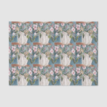Papel de seda floral