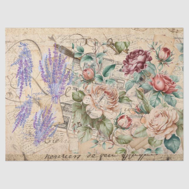 Papel De Seda floral (Anverso)