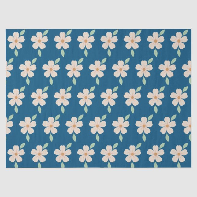 Papel De Seda Floral  (Anverso)