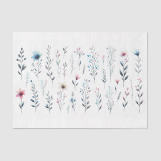 Papel de seda floral