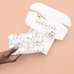 Papel de seda floral