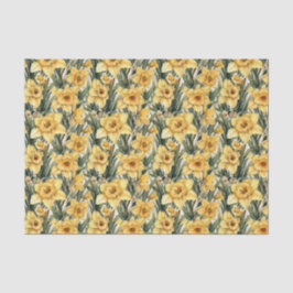 Papel De Seda Floral acuarela Semana Santa Daffodil Exclusivo