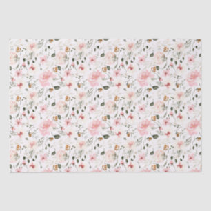 Papel De Seda Floral acuática moderna de Boho