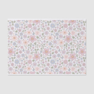 Papel de seda floral alegre – envoltorio de regalo