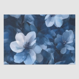 Papel De Seda Floral azul asombroso