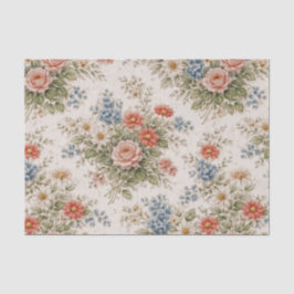 Papel De Seda Floral Blush Garden Heirloom Pattern