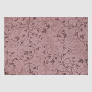 Papel De Seda Floral borrosa roja