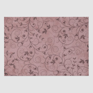 Papel De Seda Floral borrosa roja