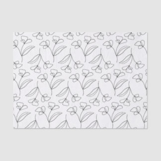 Papel de seda floral chic