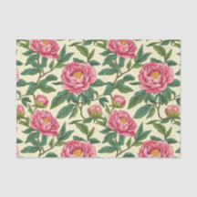 Floral Chinoiserie rosa, verde y amarilla