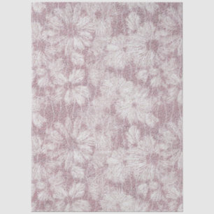 Papel De Seda Floral Daisy Velvety Dusty Pink