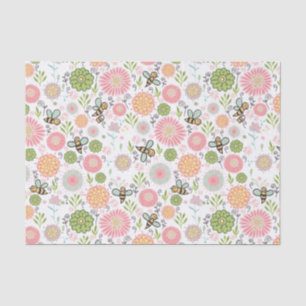 Papel De Seda Floral de abejorro