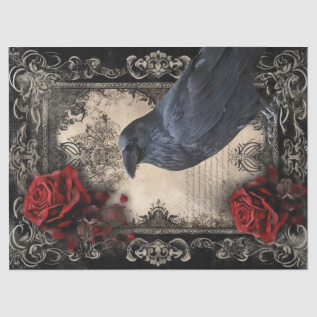Papel De Seda Floral de Black Raven (Anverso)
