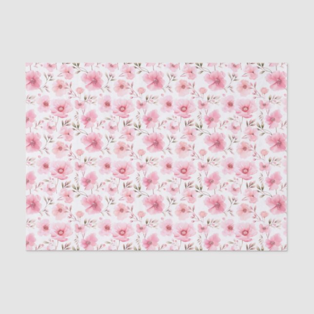 Papel De Seda Floral de Flor de Cerezo (Anverso)