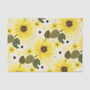 Papel De Seda Floral de girasol