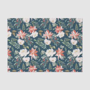 Papel De Seda Floral de Invierno Fiesta