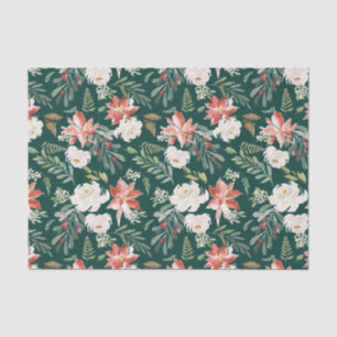 Papel De Seda Floral de invierno Vacaciones