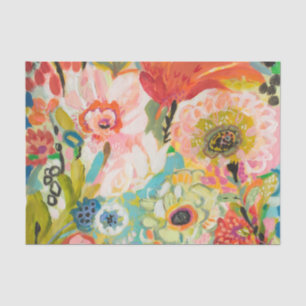 Papel De Seda Floral de jardín secreto III