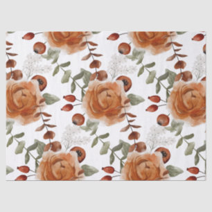Papel de seda floral de otoño