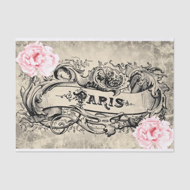Papel De Seda Floral de París (Anverso)
