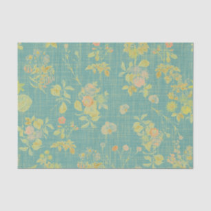 Papel De Seda Floral de primavera vintage