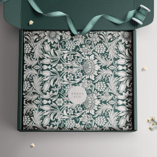 Papel De Seda Floral de venado morado de girasol William Morris