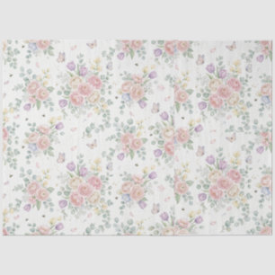 Papel de Seda Floral Elegante