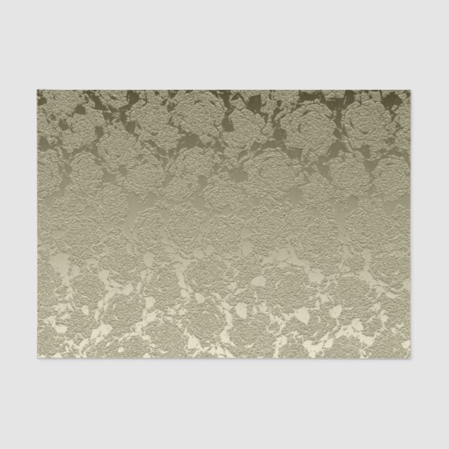 Papel De Seda Floral elegante Sage Green Moderno (Anverso)