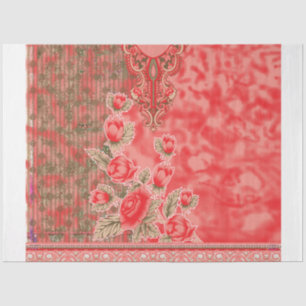 Papel de seda floral   Envoltura de regalo de lujo