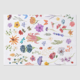 Papel de seda floral | Envoltura de regalo elegant