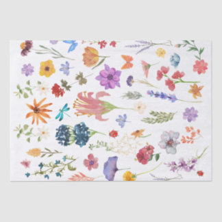 Papel de seda floral | Envoltura de regalo elegant