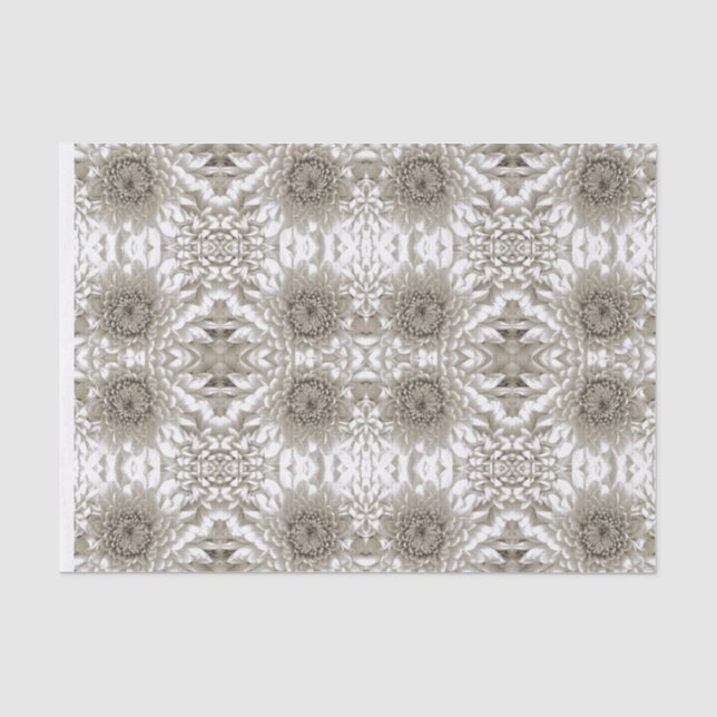 Papel de seda floral | Envoltura elegante para man (Anverso)