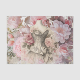 Papel De Seda Floral Fashion Ephemera con problemas