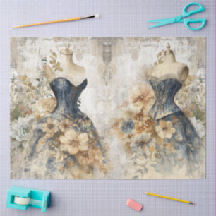 Papel De Seda Floral Fashion Ephemera con problemas