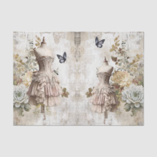 Papel De Seda Floral Fashion Ephemera con problemas